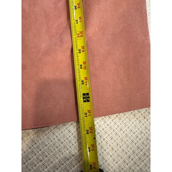 ZARA Pink Suede Open Front Long Sleeve Jacket Size XS - New with Tags, Chic - Picture 12 of 14